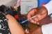 A patient receives the Covid-19 vaccine during a mass vaccination drive at Kenyatta National Hospital, Nairobi. Image: FILE